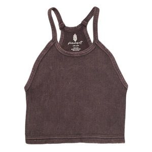 NEW Free people Happiness Runs Crop Tank grey XS/S M/L